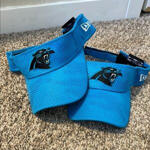 Two new without tags NFL Panther visors NWOT